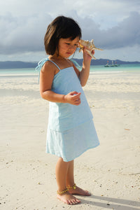 Keilah Dress Kids- Sea Foam Blue