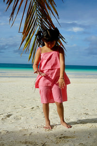 Keilah Dress Kids- Pink Flamingo