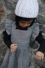 Load image into Gallery viewer, Ezra Dress - Black and White Gingham  | Girls