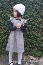 Load image into Gallery viewer, Ezra Dress - Black and White Gingham  | Girls