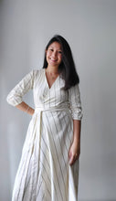 Load image into Gallery viewer, The Kaisie Wrap Dress - Stripes
