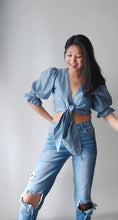Load image into Gallery viewer, Sarah Tie top- Chambray